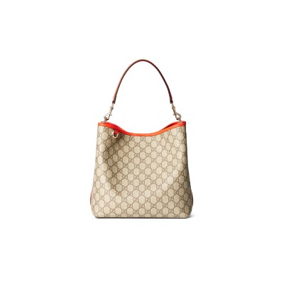GUCCI GG EMBLEM MEDIUM BUCKET BAG 815103 (25*25*15.5cm)